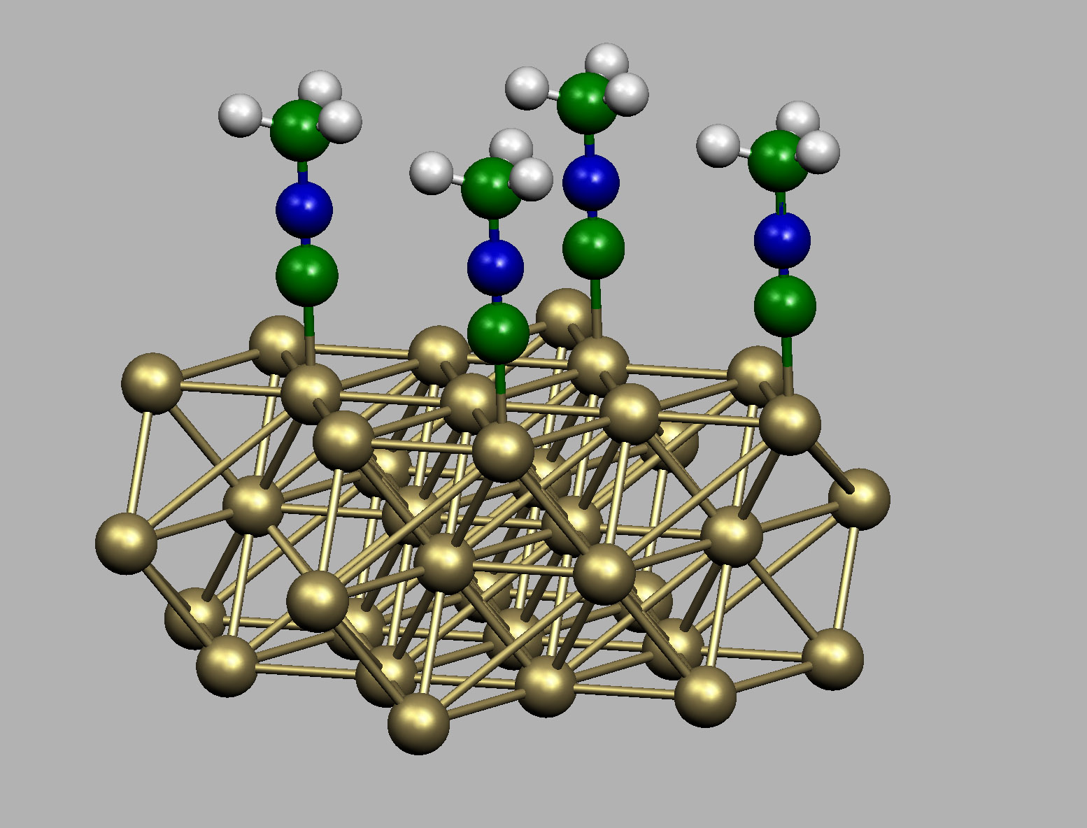 methyl isocyanide on gold (111)